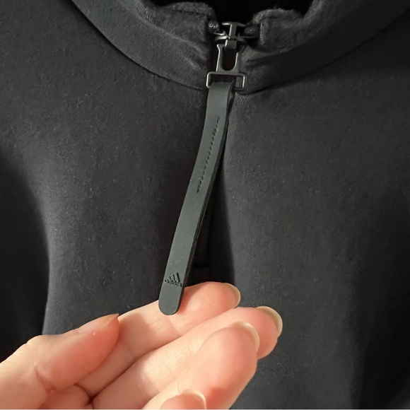Adidas Black Z.N.E. Quarter Zip Sweatshirt - Picture 8 of 13
